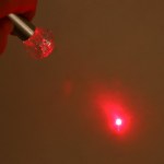 Лазерная указка брелок с карабином для ключей, 3 LED режима арт.1164117
