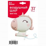 Шар фольга FA 31 «Единорог малыш», крем розовый сатин с гелием арт.26116P