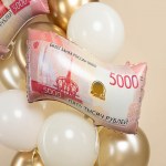 Шар фольга FA26 Рубли, купюра 5000 с гелием арт.26737