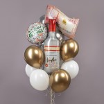 Шар фольгированный FA18 «С днем рождения! Деньги» с гелием арт.27381