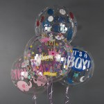 Шар сфера 18 FA 3D Deco Bubble «It's а Girl, Розовый слон», прозрачный с гелием арт.518008