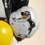 Шар фольга К19 Пингвин с газетой с гелием арт.518201