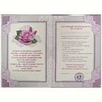 Диплом-книжка «С днем свадьбы! 5 лет» арт.5452113